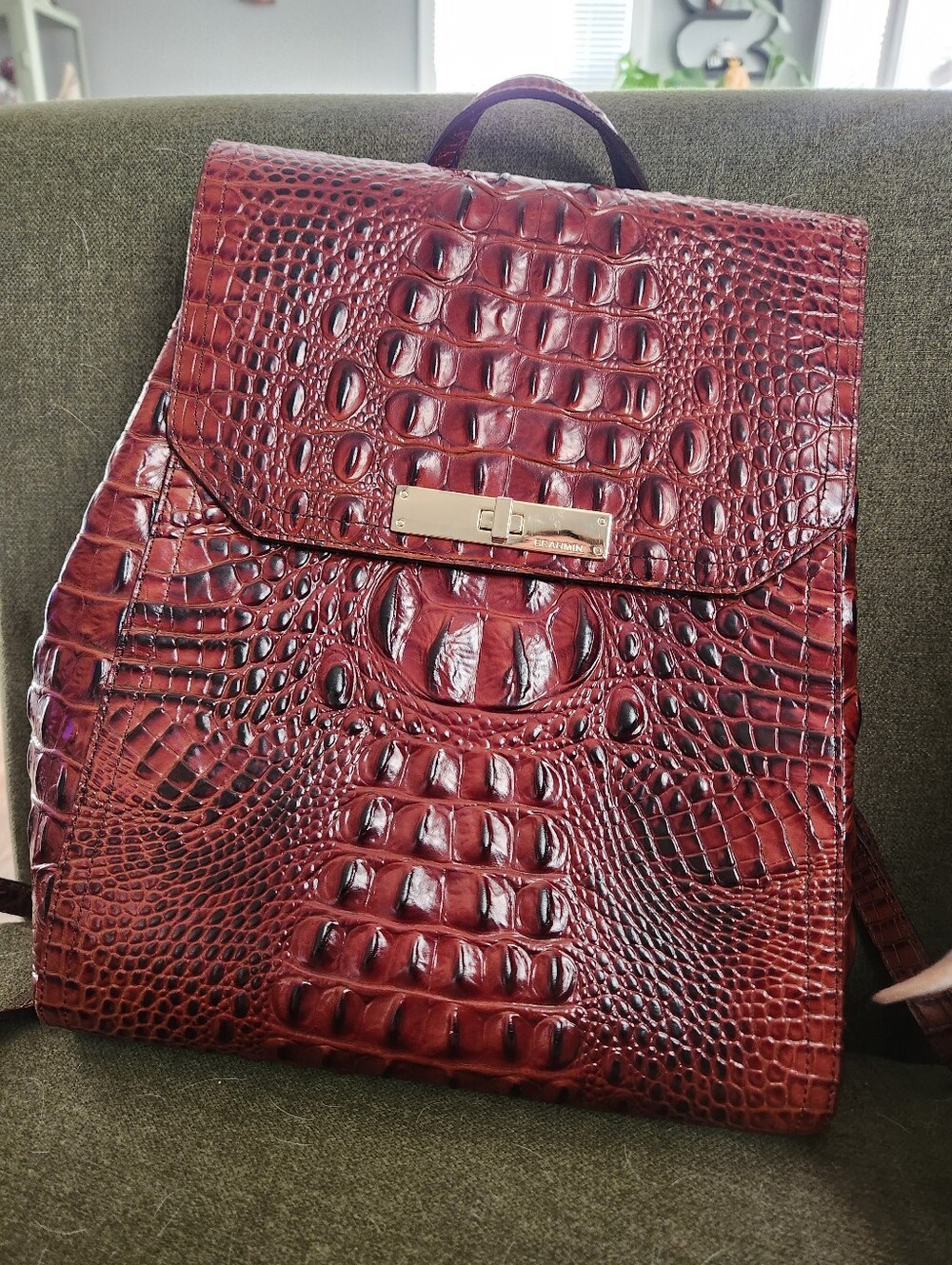 Brahmin Sadie Backpack In Oxblood